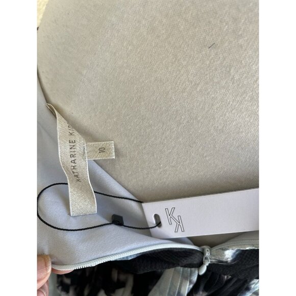 Katharine Kidd NWT $325 silk pleat skirt Size 10 high waist fairy Goth Whimsy - Picture 8 of 9